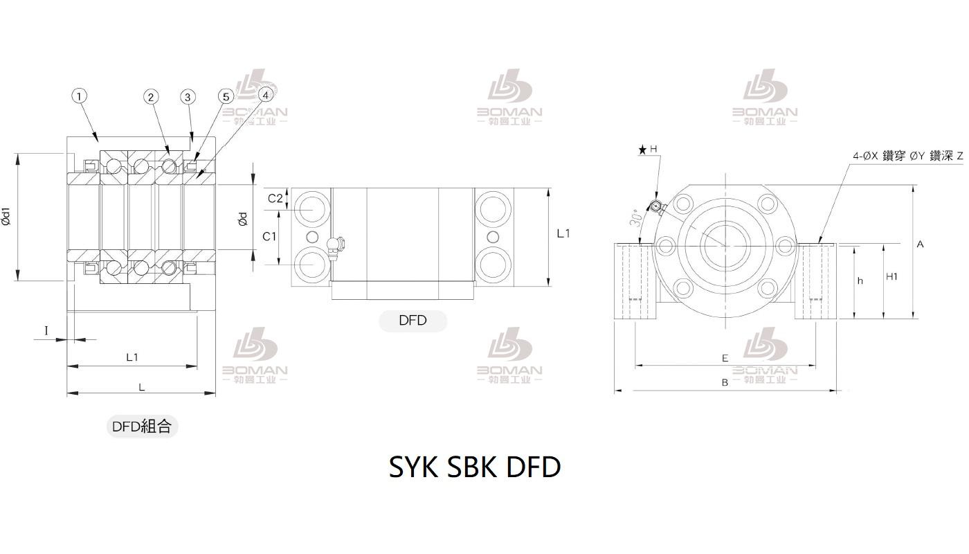 SYK LK08 syk品牌丝杆支撑座生产厂家