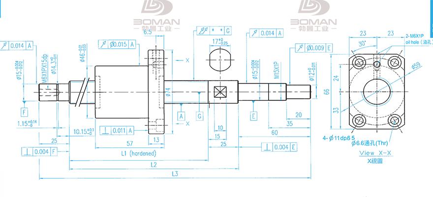 TBI XSVR02010B1DGC5-1099-P1 tbi滚珠丝杆的材料