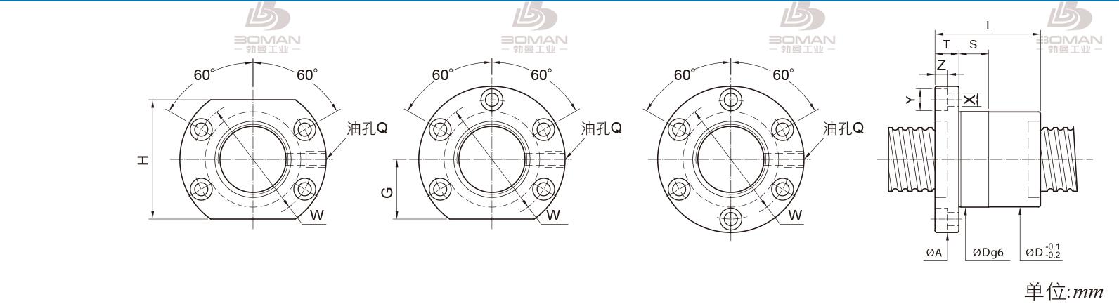 PMI FSIC4006-3 pmi滚珠丝杆的轴环作用